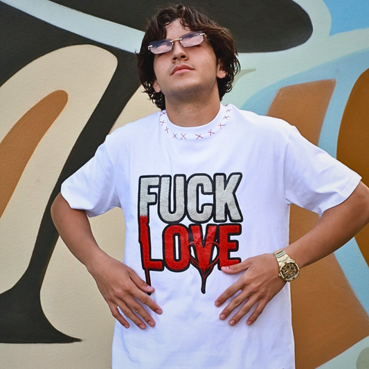 No Love, Only Money Tee White