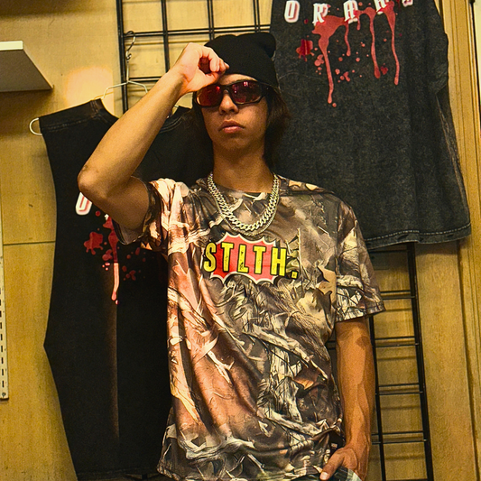 STLTH. by Okaan Collective camo tee