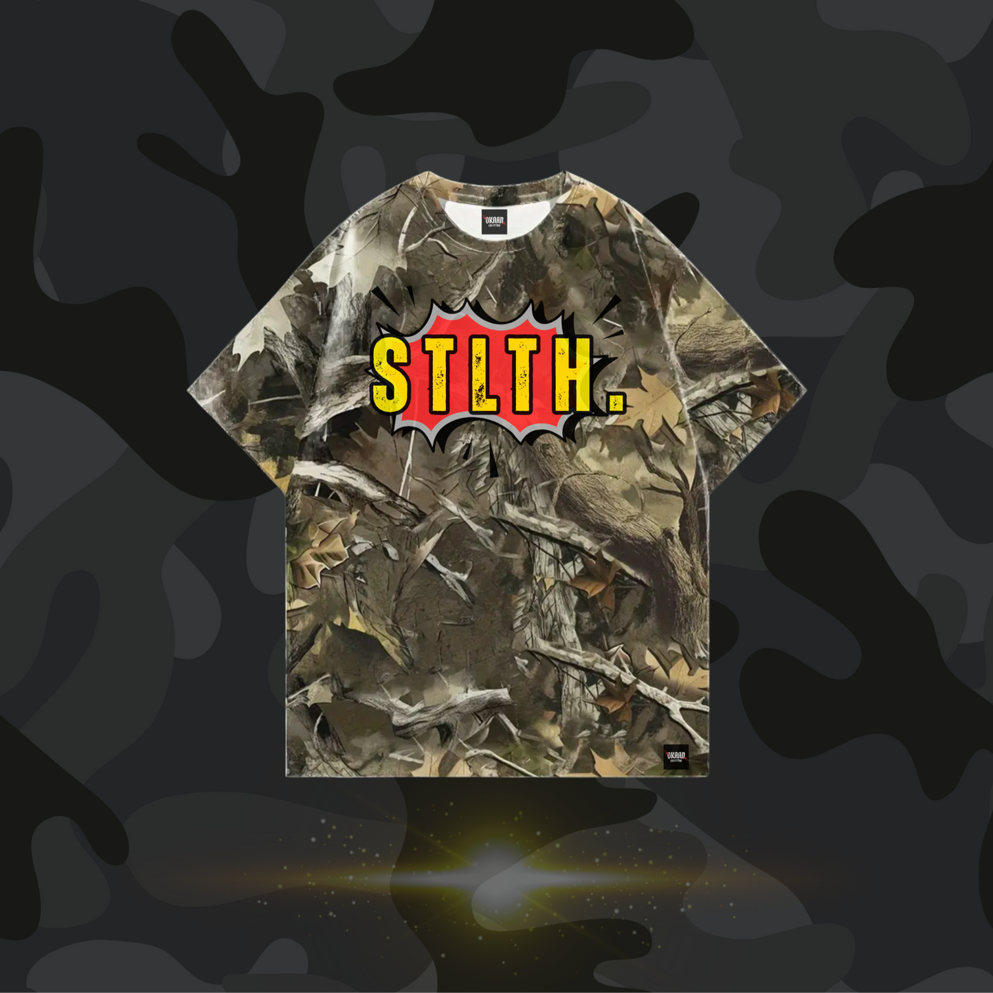 STLTH. by Okaan Collective camo tee