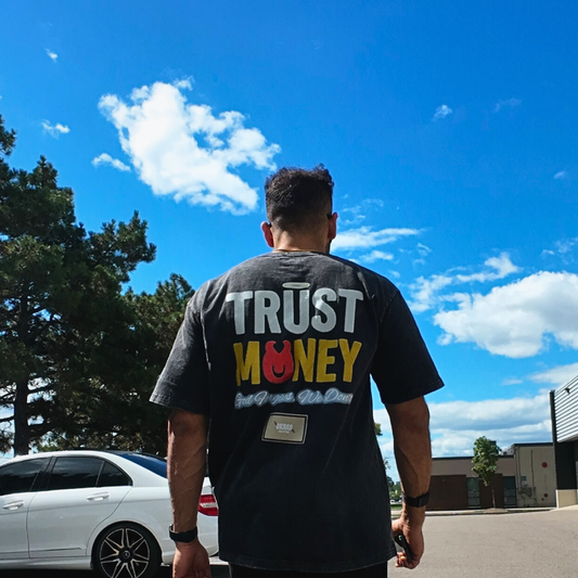 F*CK LOVE” x “TRUST MONEY” Heavyweight Tee – Okaan Collective