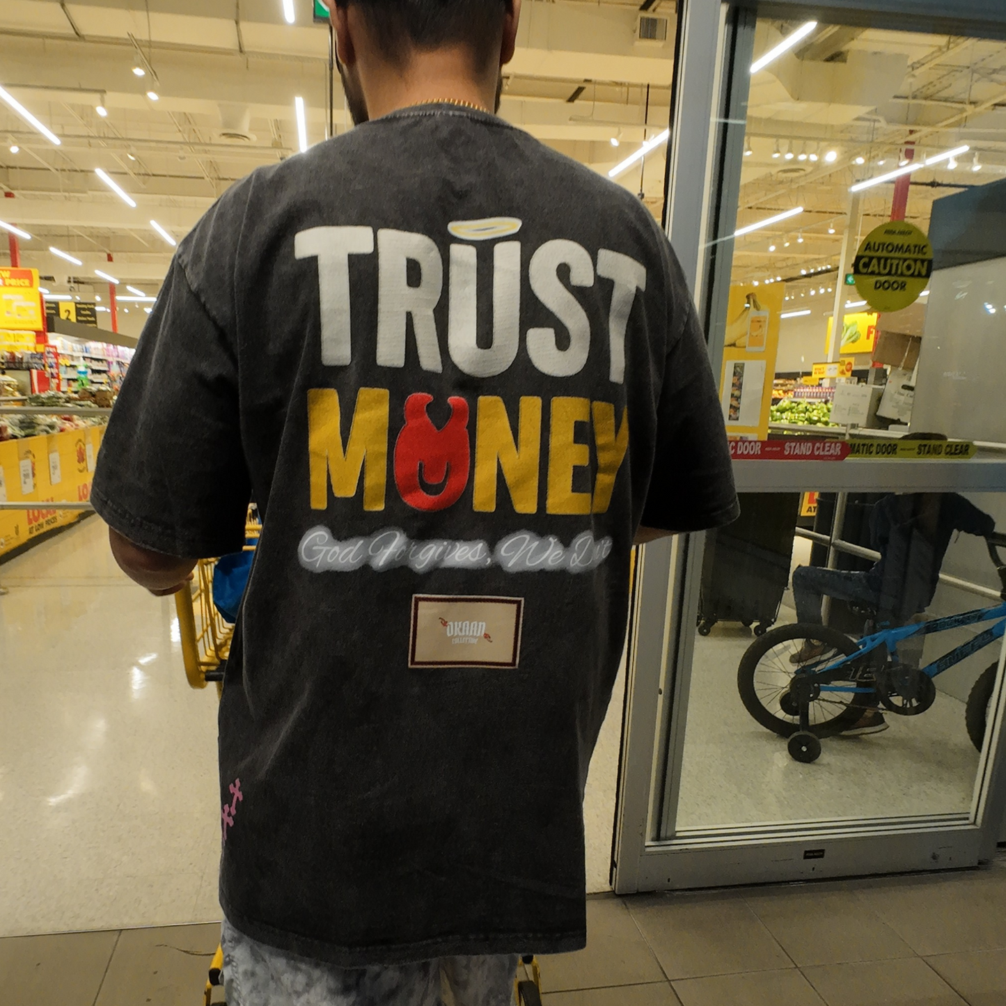 F*CK LOVE” x “TRUST MONEY” Heavyweight Tee – Okaan Collective