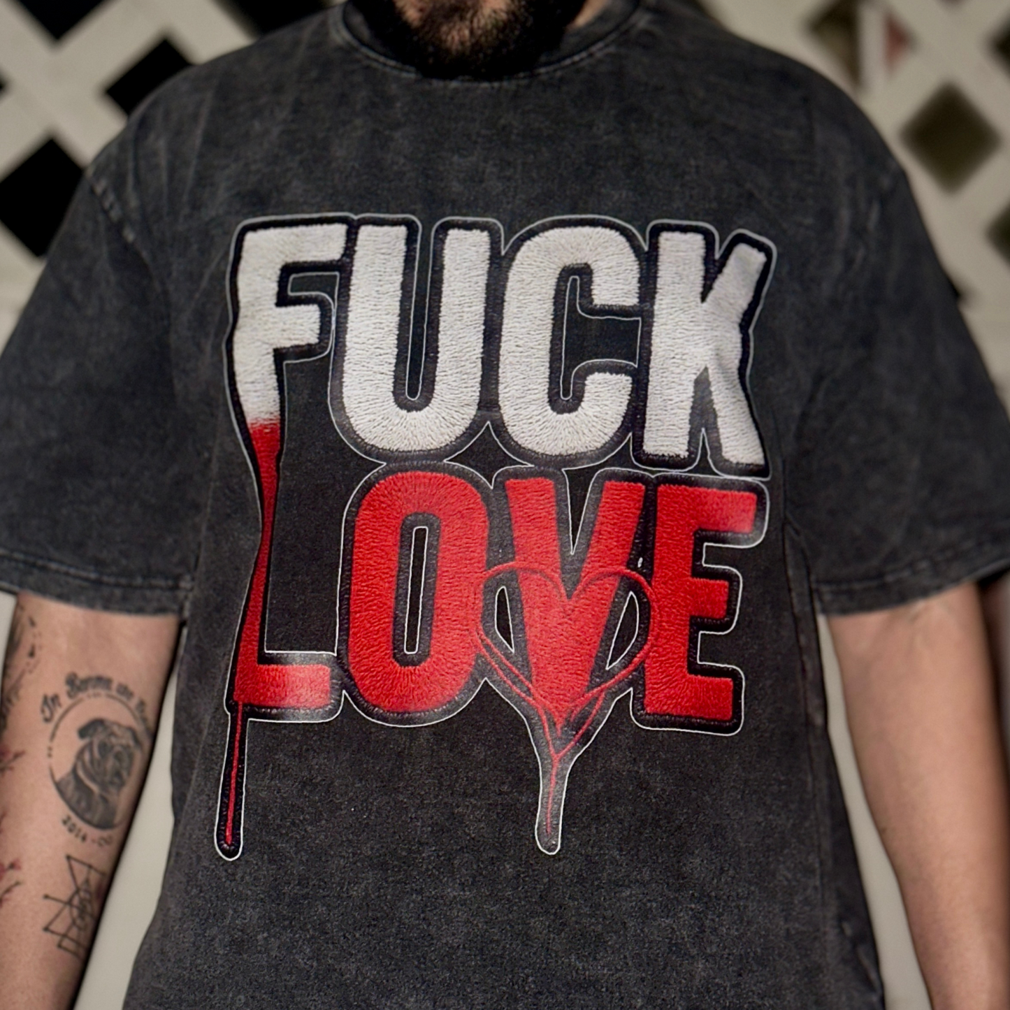 F*CK LOVE” x “TRUST MONEY” Heavyweight Tee – Okaan Collective