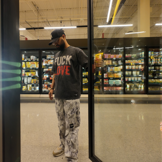 F*CK LOVE” x “TRUST MONEY” Heavyweight Tee – Okaan Collective