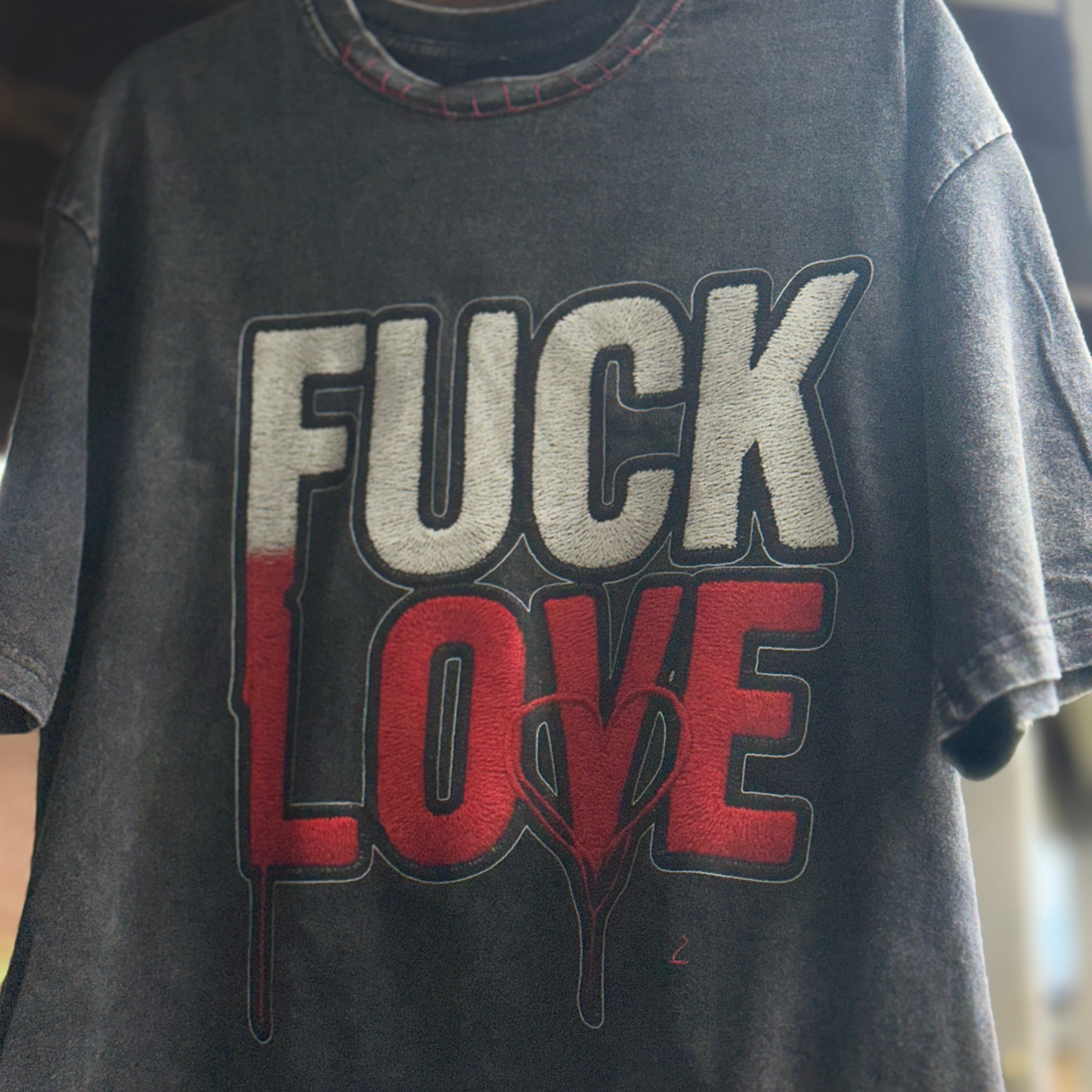 F*CK LOVE” x “TRUST MONEY” Heavyweight Tee – Okaan Collective